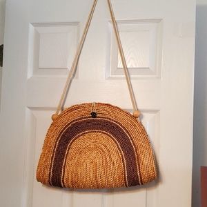 Straw Crossbody Bag
